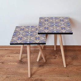 Hanah Home Mesa Nido de 2 Piezas en Beige